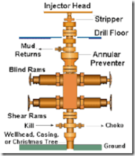 WELLHEAD AND BLOWOUT PREVENTER